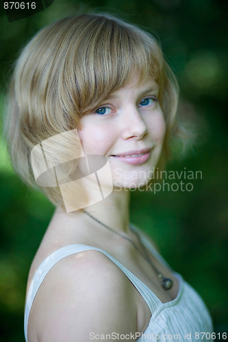 Image of Portrait of a beautiful young woman