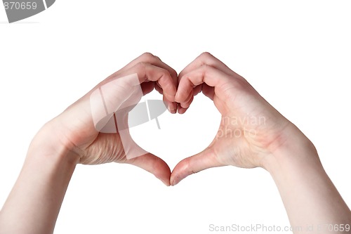 Image of Heart shaped hands