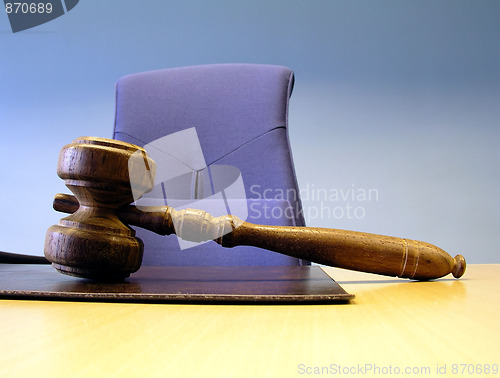 Image of Old wooden gavel 