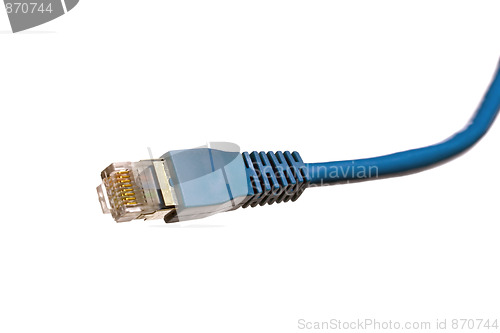 Image of Blue network cable