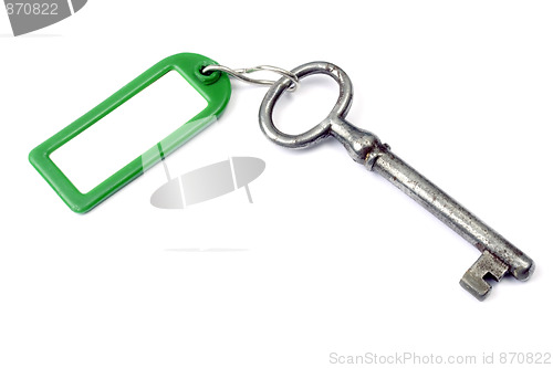 Image of Blank tag and key