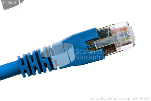 Image of Blue network plug