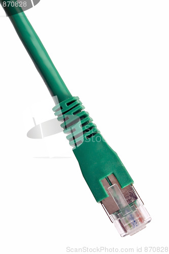 Image of Green network plug