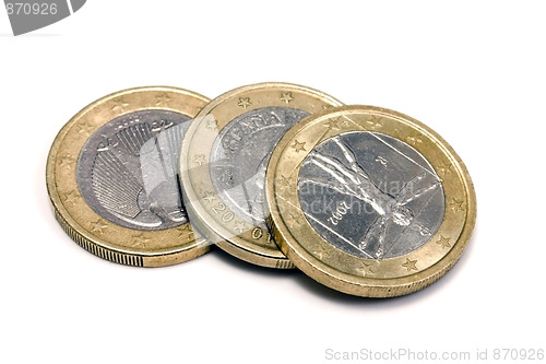 Image of one euro coins
