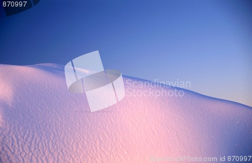 Image of white Snow and blue sky