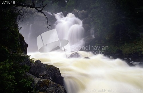 Image of Mountain waterfall