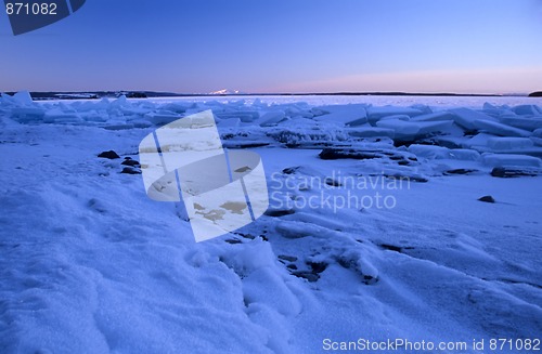 Image of Frozen lake