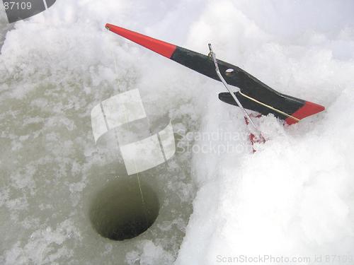 Image of Ice fishing equipment