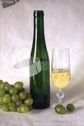 Image of A glass of white wine