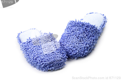 Image of blue slippers