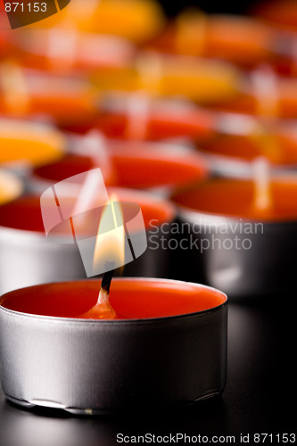 Image of flaming candles