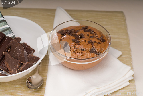 Image of fresh homemade chocolate mousse