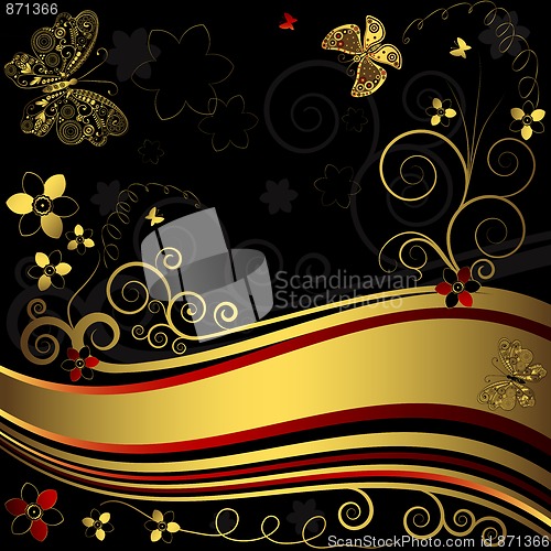 Image of Decorative floral frame