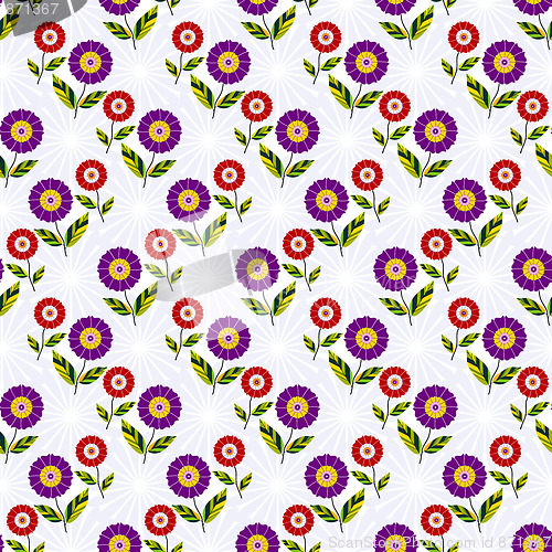 Image of Seamless floral vivid pattern