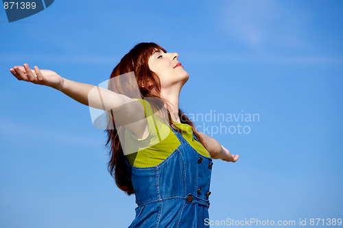 Image of Carefree woman