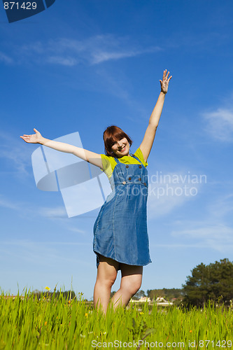 Image of Carefree woman