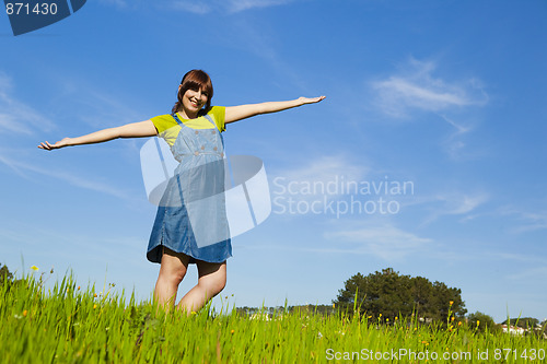 Image of Carefree woman
