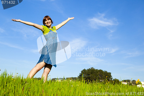 Image of Carefree woman