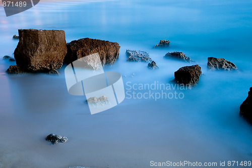 Image of Rock on the water