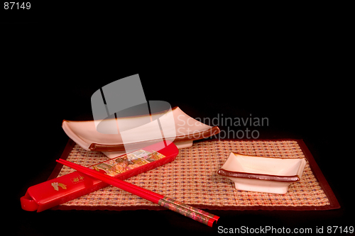 Image of Sushi set and chopsticks 4