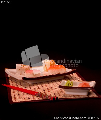 Image of Sushi set and chopsticks 2