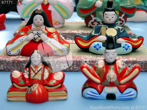 Image of Japanese Ceramic Statuettes