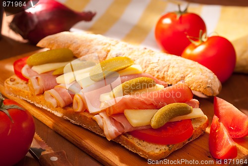 Image of ciabatta sandwich