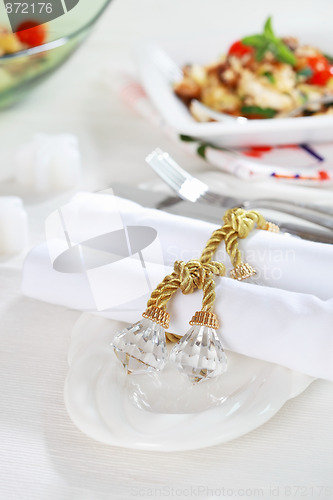 Image of Luxury napkins with napkin ring