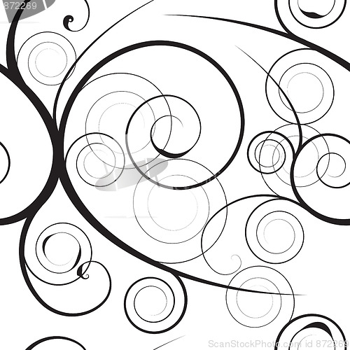 Image of floral swirl background