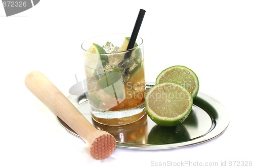 Image of Caipirinha with fresh lime