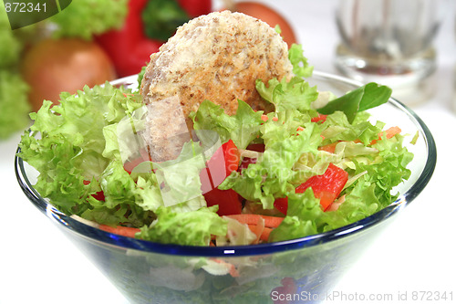 Image of Mixed salad with toast