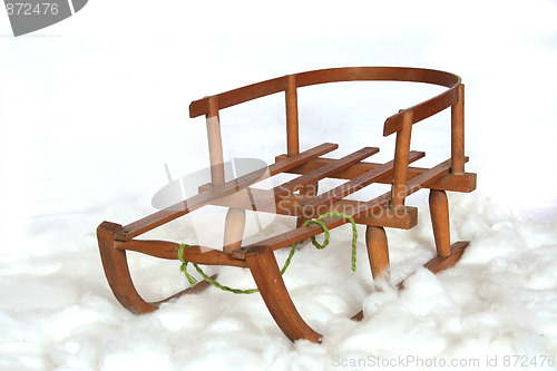 Image of Sled in the snow