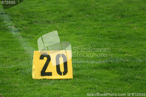 Image of Twenty yard mark