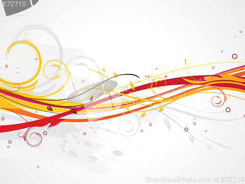 Image of Floral Decorative background