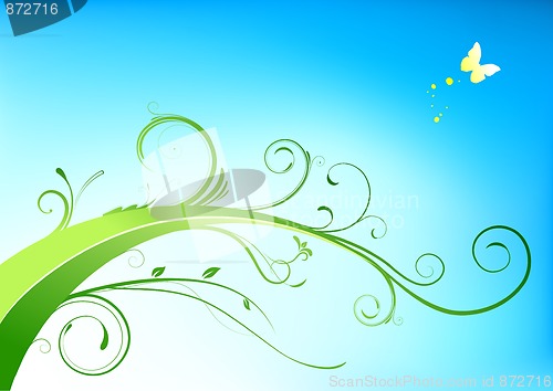 Image of Floral Decorative background