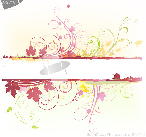 Image of Floral Decorative banner