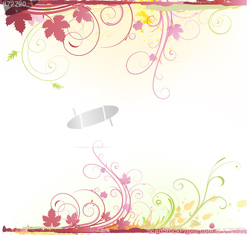 Image of Floral Decorative background