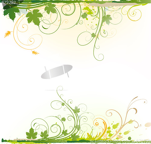 Image of Floral Decorative background