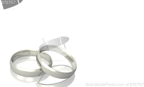 Image of Silver Wedding rings