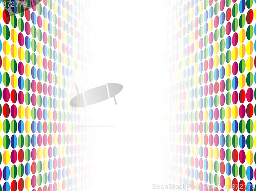 Image of Halftone Background in Perspective. 