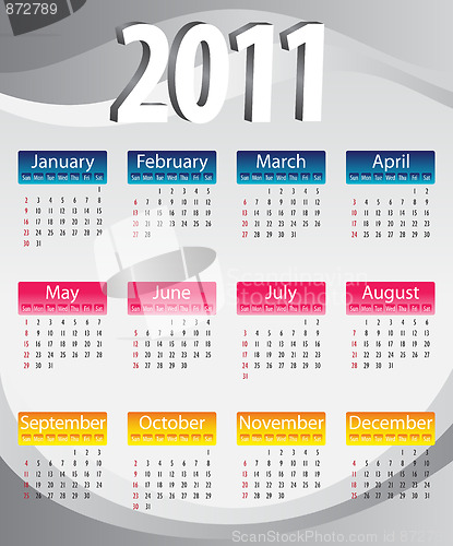 Image of Calendar 3d 2011