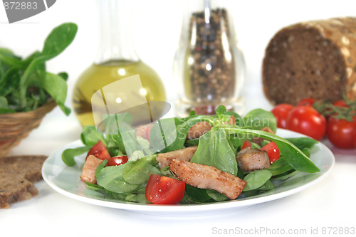 Image of Mixed salad with chicken strips