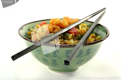 Image of Rice with asian shrimp