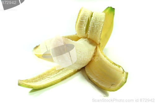 Image of peeled banana