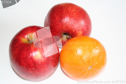 Image of Orange and apples