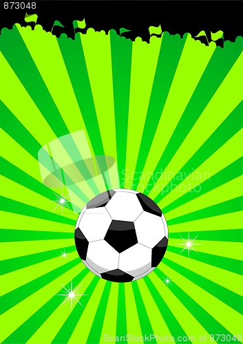 Image of Soccer ball layout