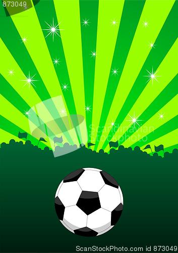 Image of Soccer ball layout