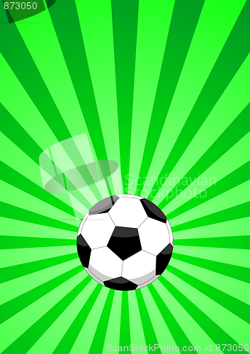 Image of Soccer ball layout