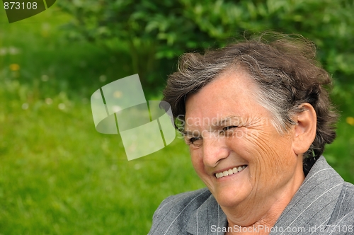 Image of Senior woman smiling