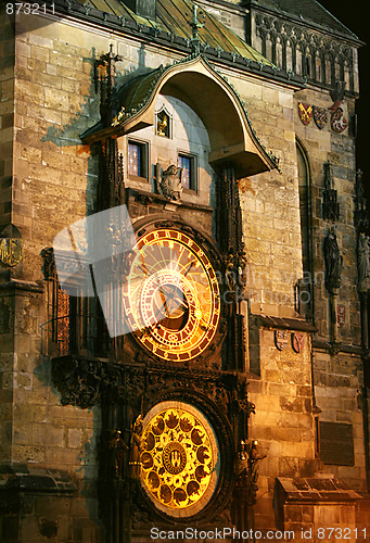 Image of old Prague astronomical clock